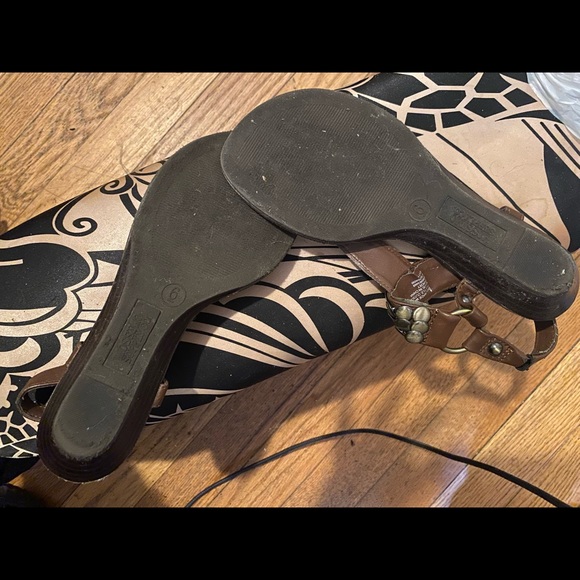 Cute Sandals With Gold Embellishment - Picture 2 of 2